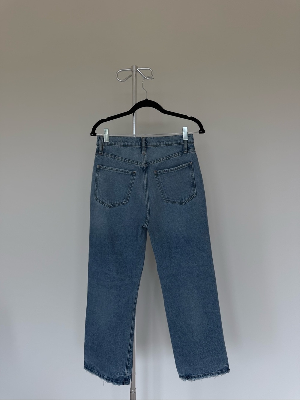 Frame Denim Straight Leg Jeans in Medium Blue - Picture 4 of 5